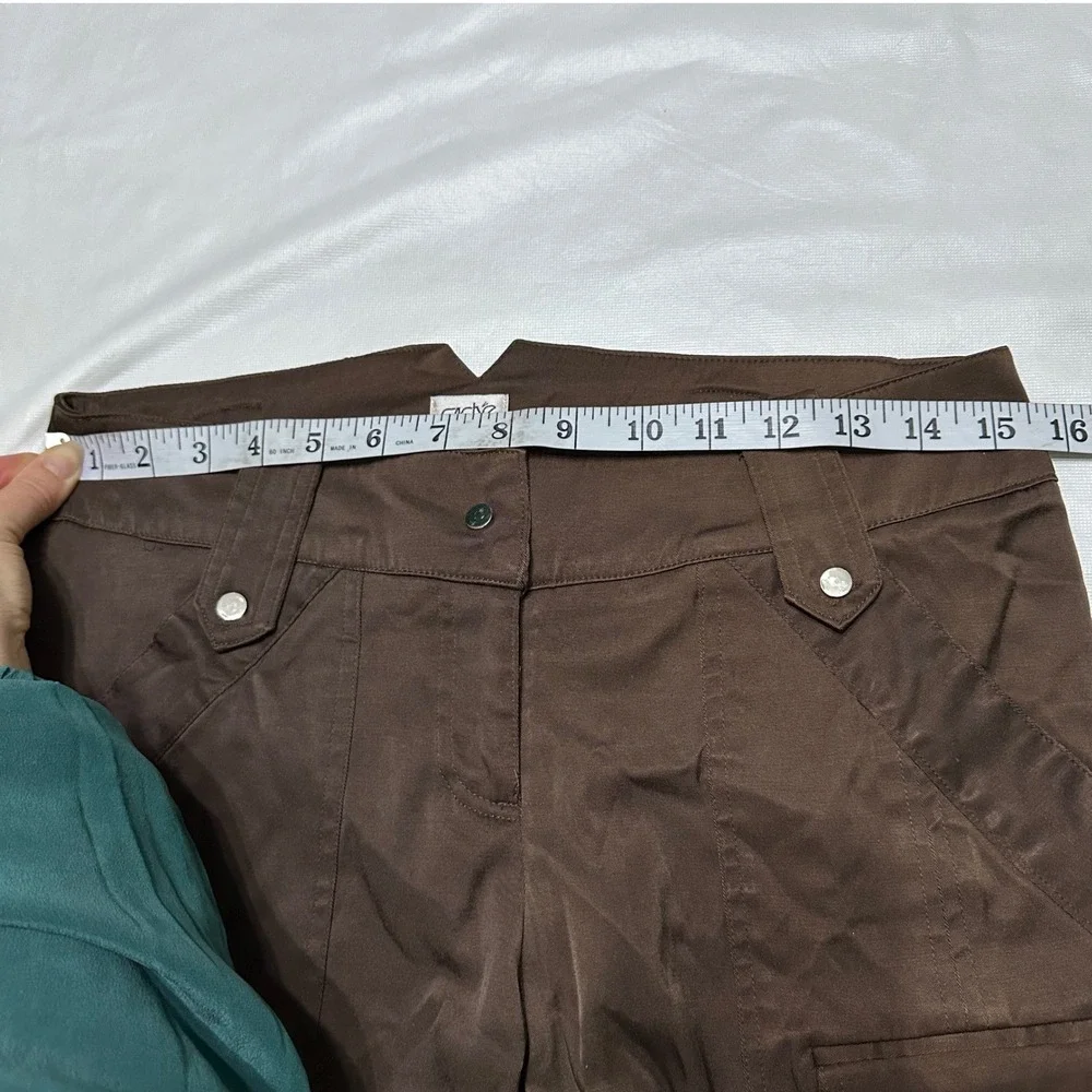 Cache VTG Y2K Cargo Pants Brown Wide Leg Utility Gorpcore Grunge Cyber Size‎ 6
